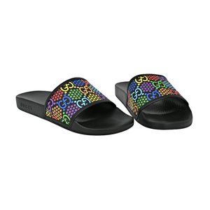 Gucci | Shoes | Gucci Mens Gg Psychedelic Slide Sandals  display picture 1